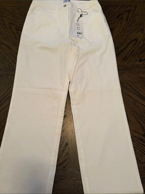Daily Sports White Wide Leg Golf Trousers